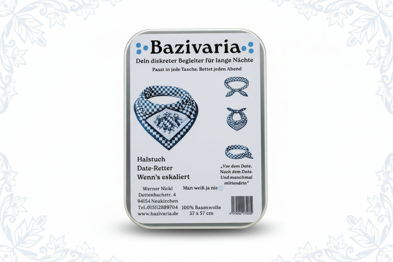 Bayern Refresh Box – Version A - das praktische Souvenir mit Stil - Party, Oktoberfest.....inkl. Erfrischungstuch & Brillenputztuch