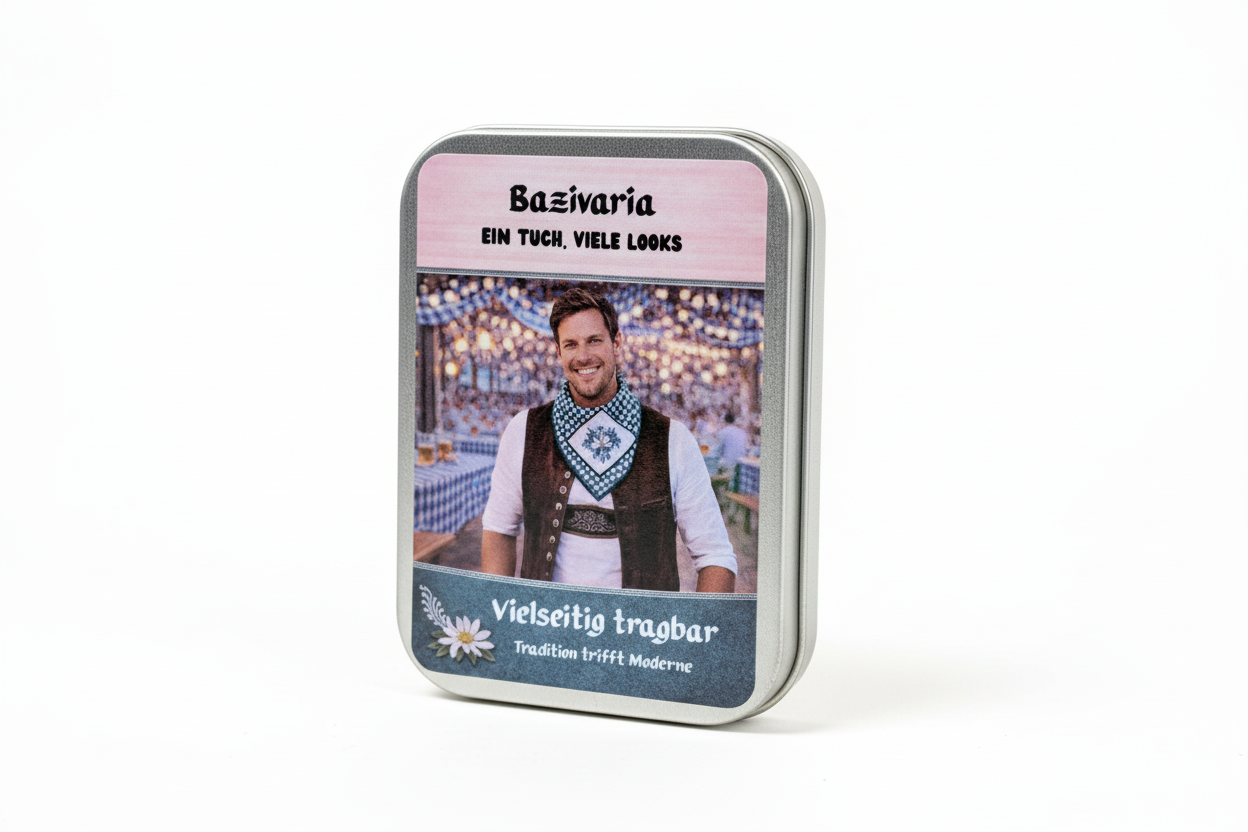 Bayern Refresh Box – Version A - das praktische Souvenir mit Stil - Party, Oktoberfest.....inkl. Erfrischungstuch & Brillenputztuch