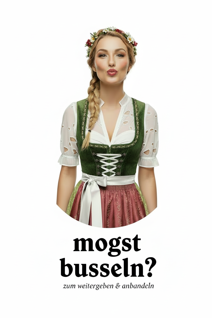 Bayerische Flirtkarte - schieb’s rüber & schau was passiert