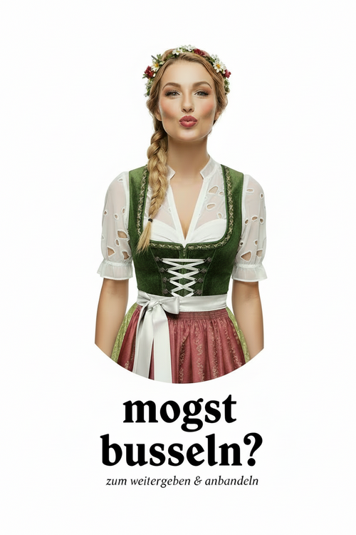 Bayerische Flirtkarte - schieb’s rüber & schau was passiert
