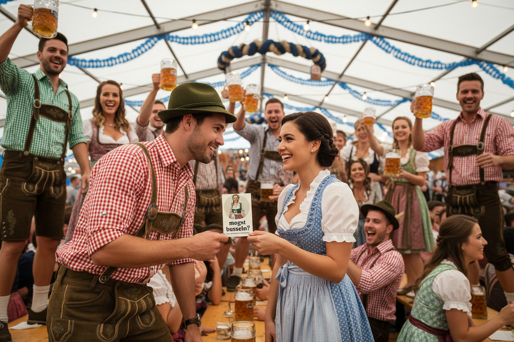 Bayerische Flirtkarte - schieb’s rüber & schau was passiert