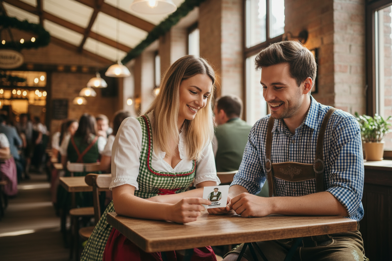 Bayerische Flirtkarte - schieb’s rüber & schau was passiert