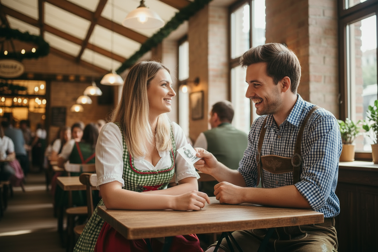 Bayerische Flirtkarte - schieb’s rüber & schau was passiert